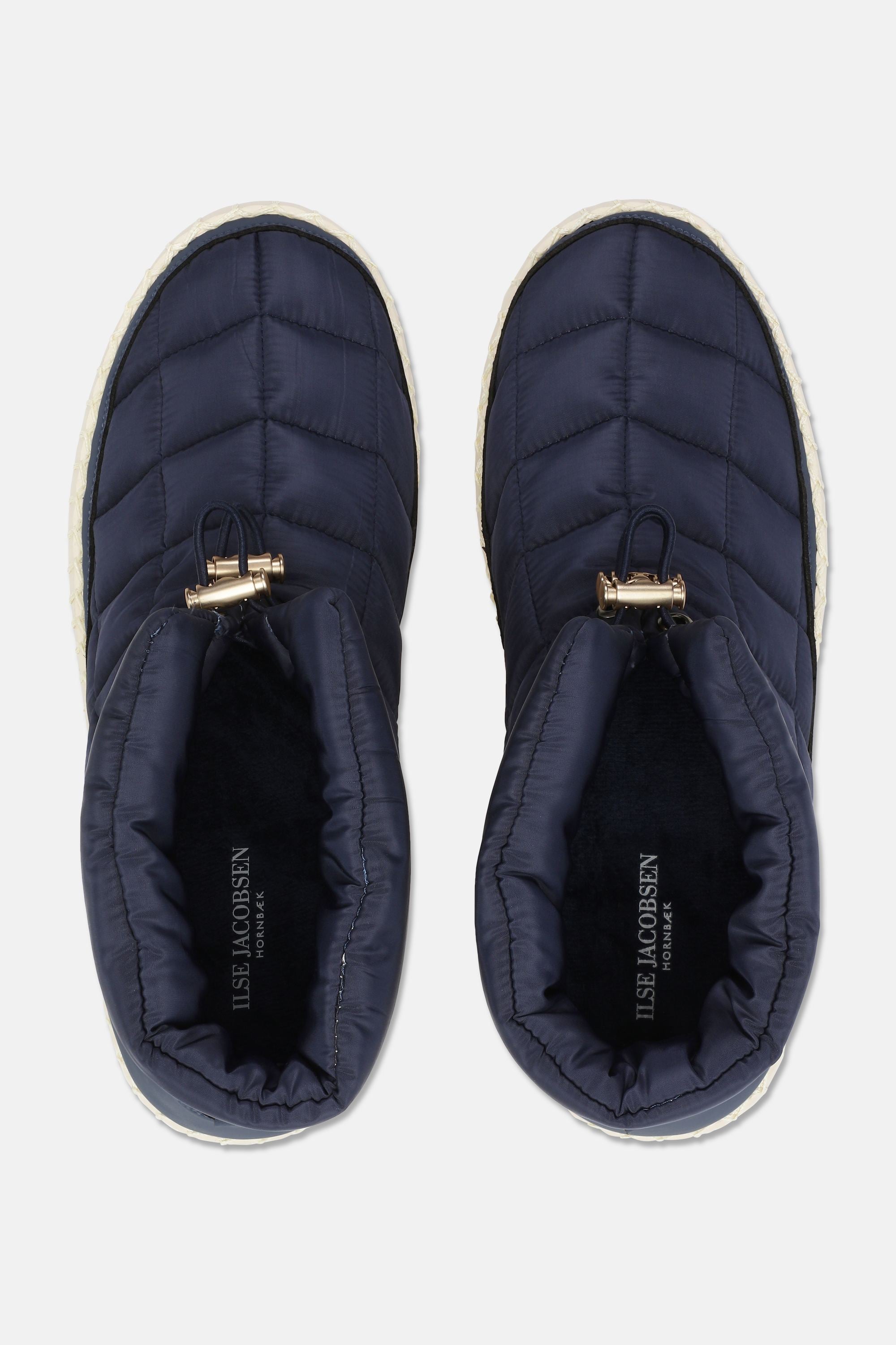 Tulip Padded Winter Boot - Dark Indigo Pearled Ivory